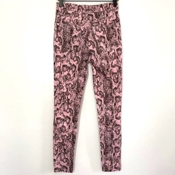 BDG Urban Outfitters Snakeskin Print High Waisted Skinny Jeans Pink Size 24 - Picture 8 of 15